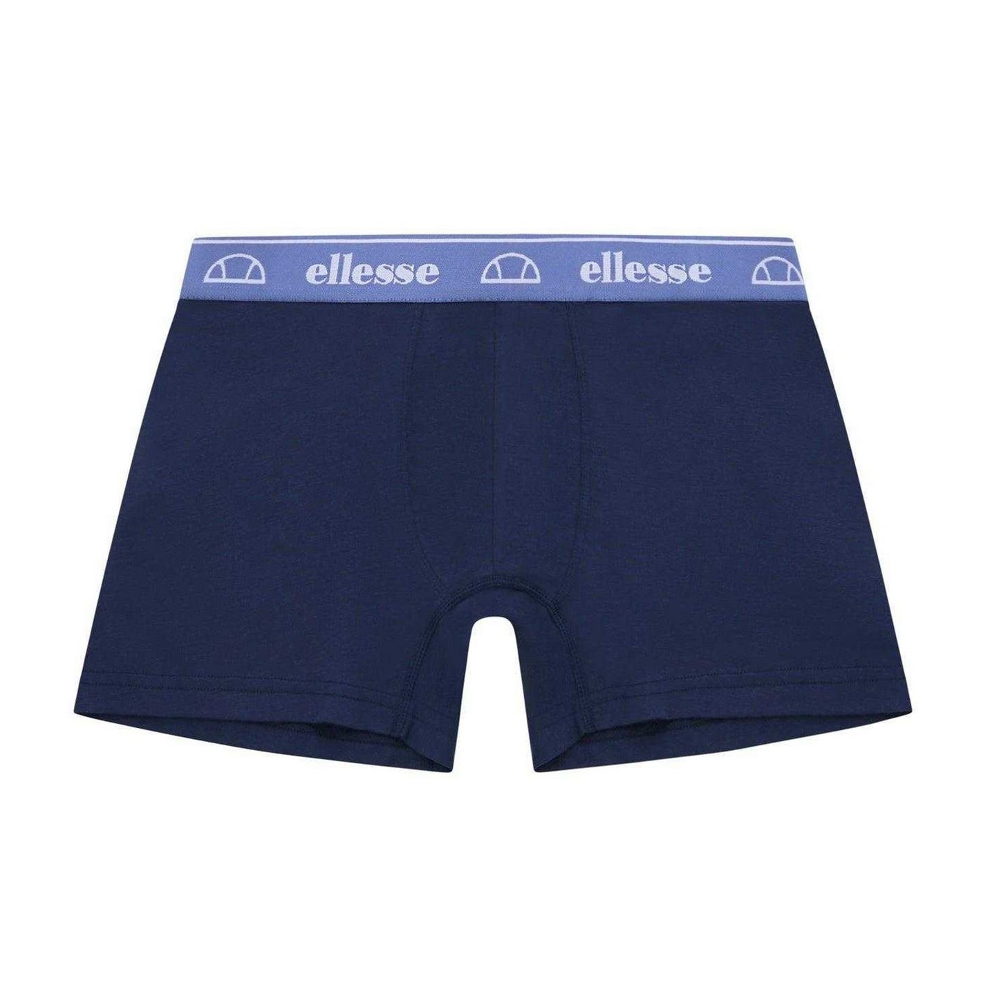 Red-Navy-Blue - Side - Ellesse Mens Low Rise Boxer Shorts (Pack of 3)