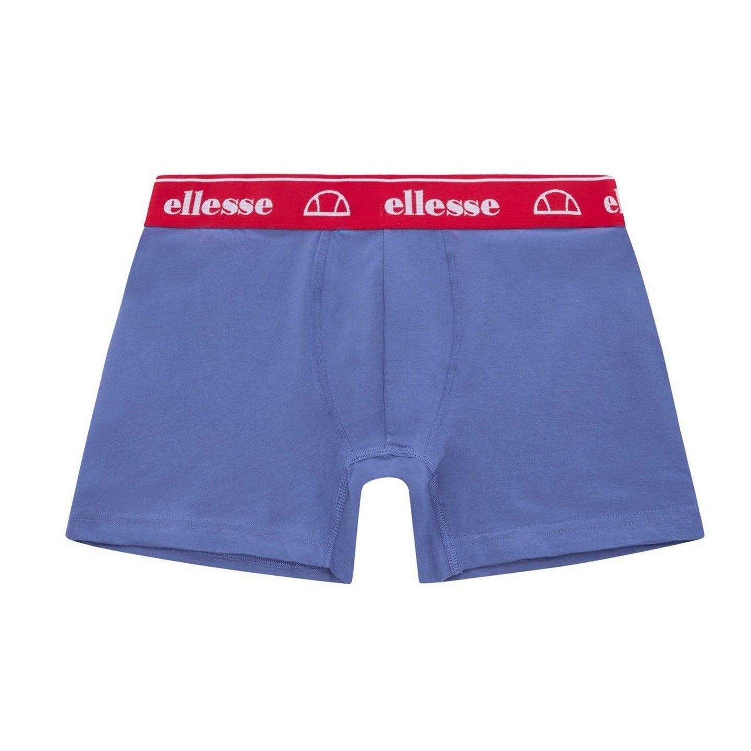 Red-Navy-Blue - Lifestyle - Ellesse Mens Low Rise Boxer Shorts (Pack of 3)
