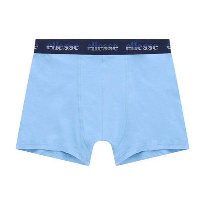 Navy-Blue-Light Blue - Back - Ellesse Mens Muxel888 Boxer Shorts (Pack of 3)