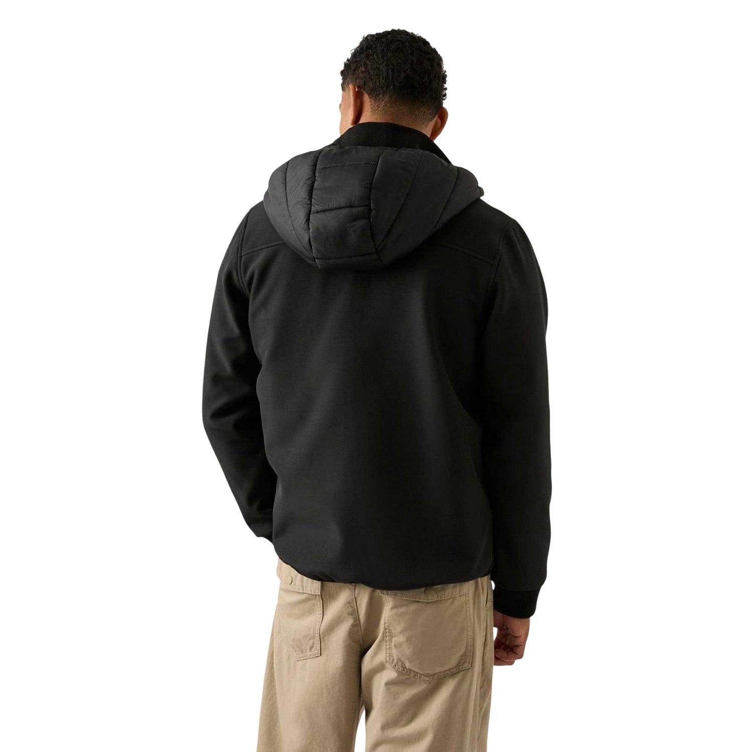 Black - Back - Reebok Mens Mixed Media Jacket