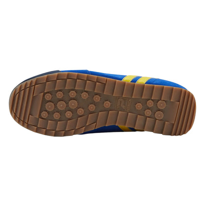 Royal Blue-Yellow-Navy - Lifestyle - Patrick Mens Dijon Leather Trainers