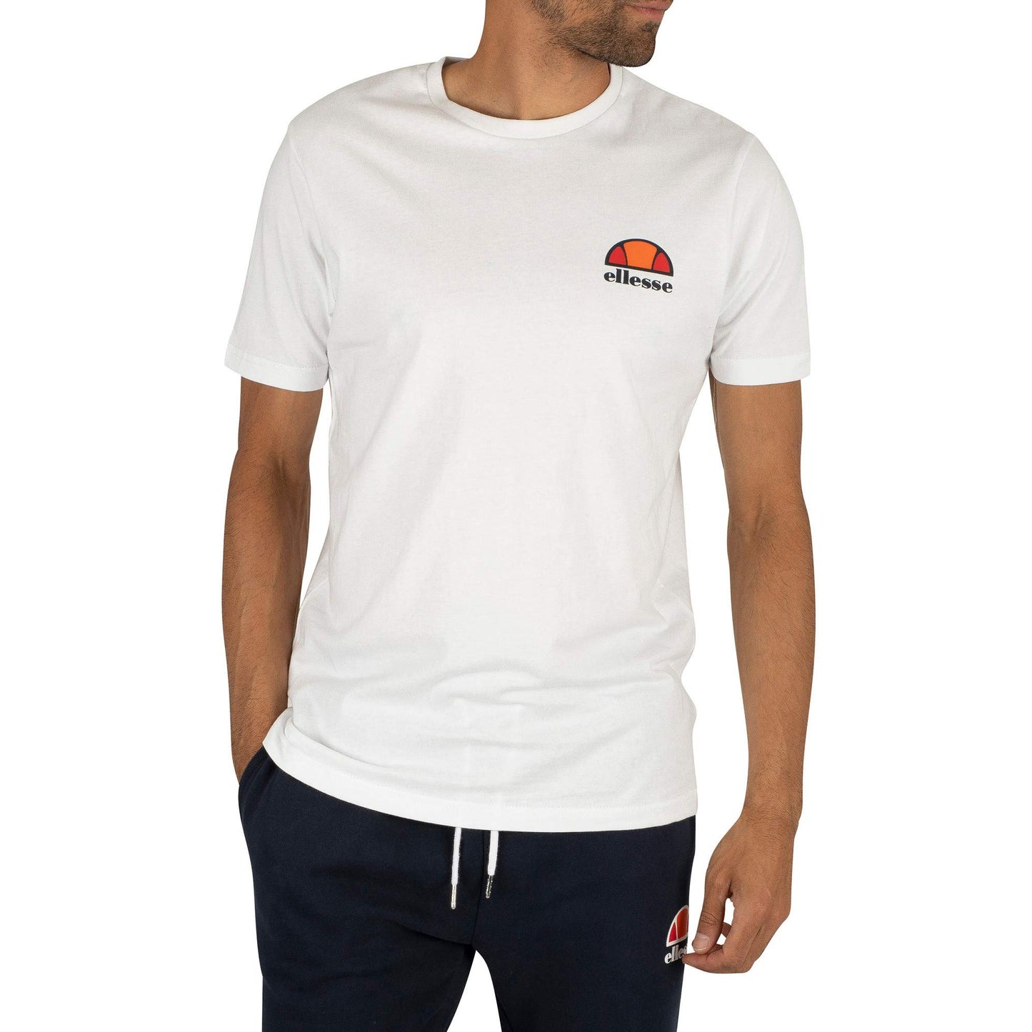 White - Side - Ellesse Mens Canaletto T-Shirt