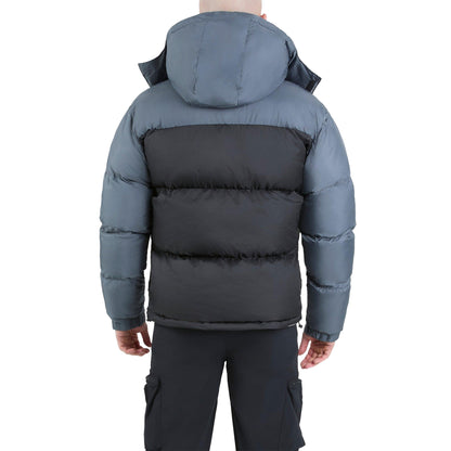 Black-Grey - Back - Ellesse Mens Dappiani Padded Jacket
