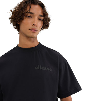 Black - Side - Ellesse Mens Entriamo Back Print T-Shirt