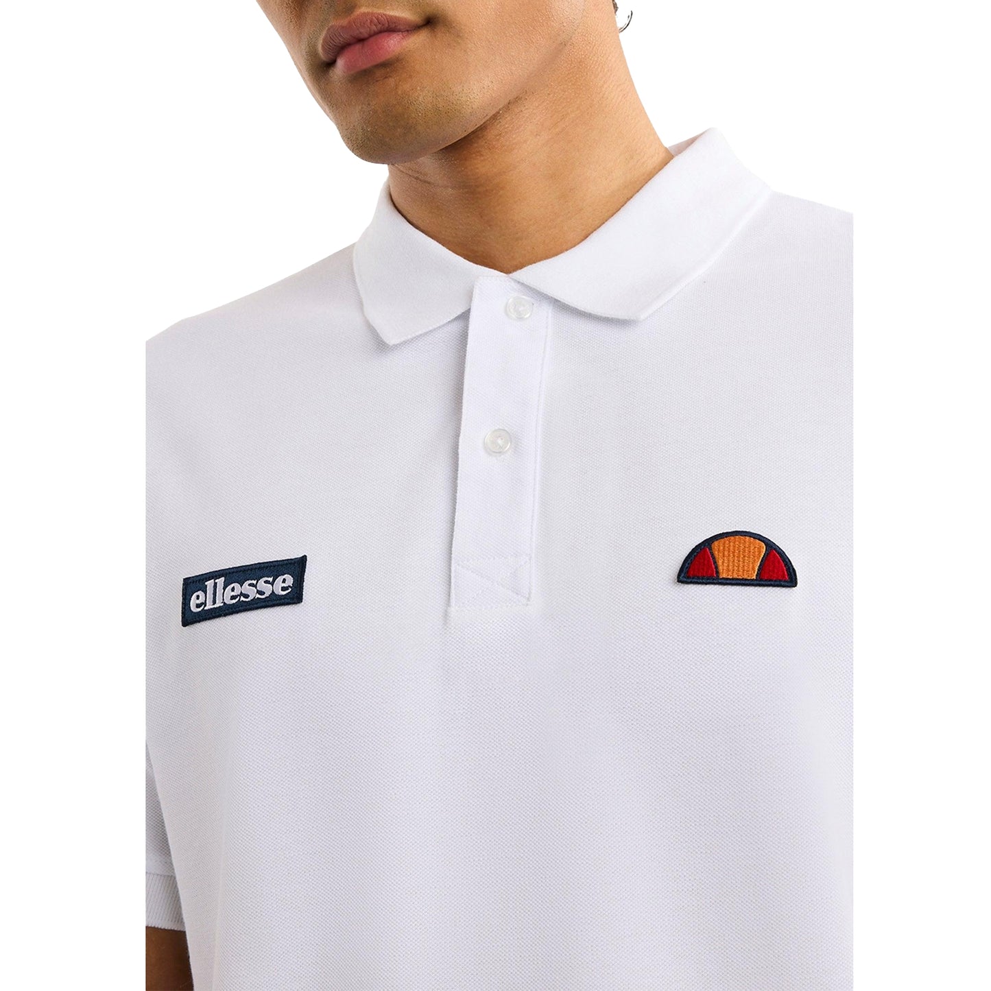 White - Side - Ellesse Mens Monvali Polo Shirt