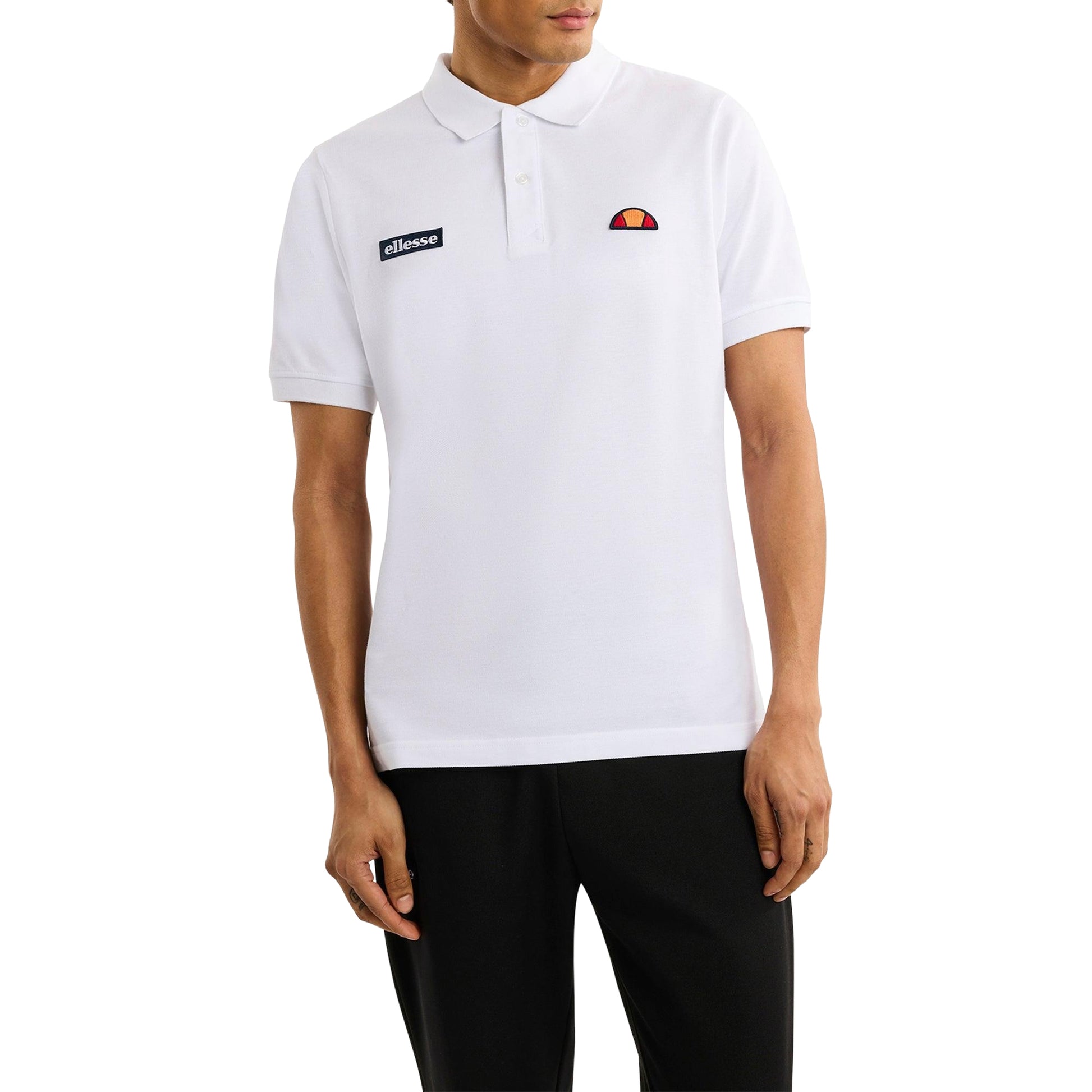 White - Front - Ellesse Mens Monvali Polo Shirt