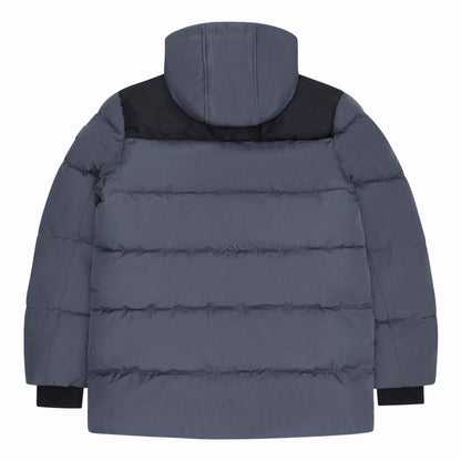 Charcoal - Back - Reebok Mens Plain Puffer Jacket