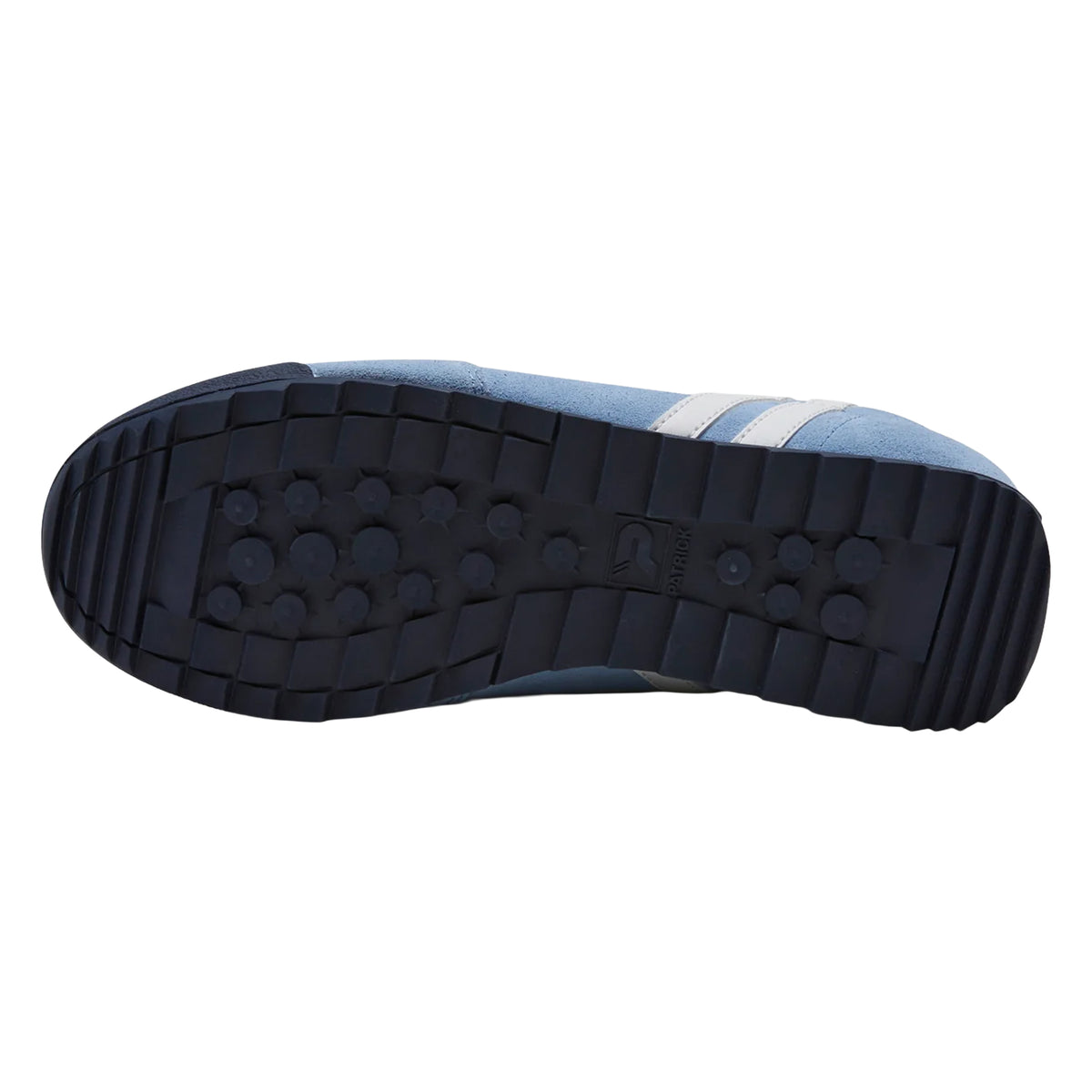 Sky Blue-White-Navy - Lifestyle - Patrick Mens Dijon Suede Running Trainers