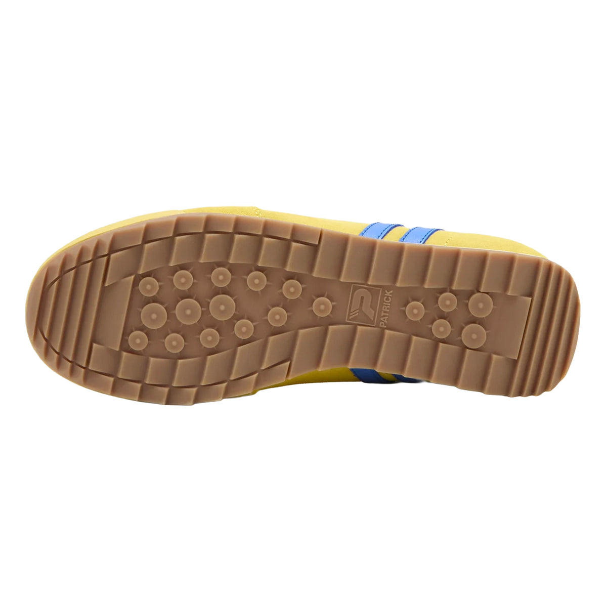 Yellow-Royal Blue - Lifestyle - Patrick Mens Dijon Suede Running Trainers