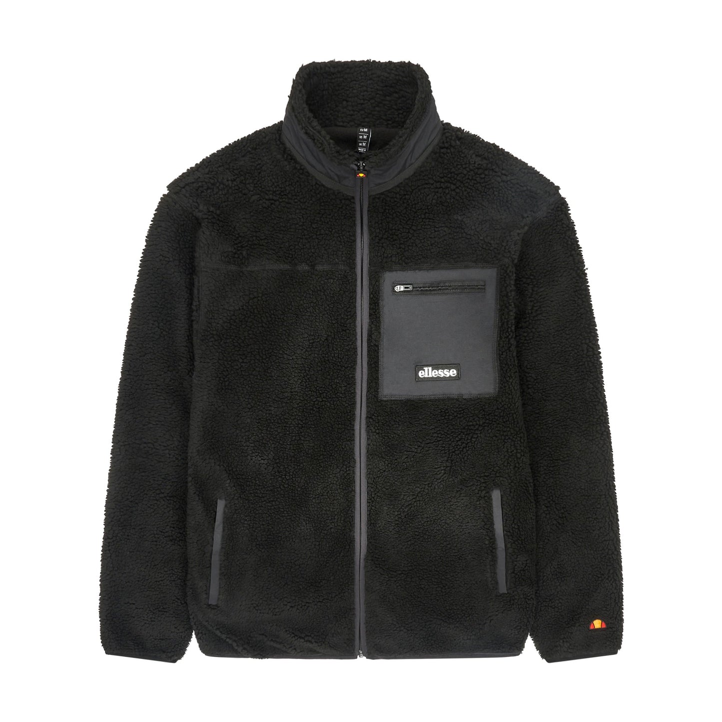 Black - Front - Ellesse Mens Este Full Zip Fleece Jacket