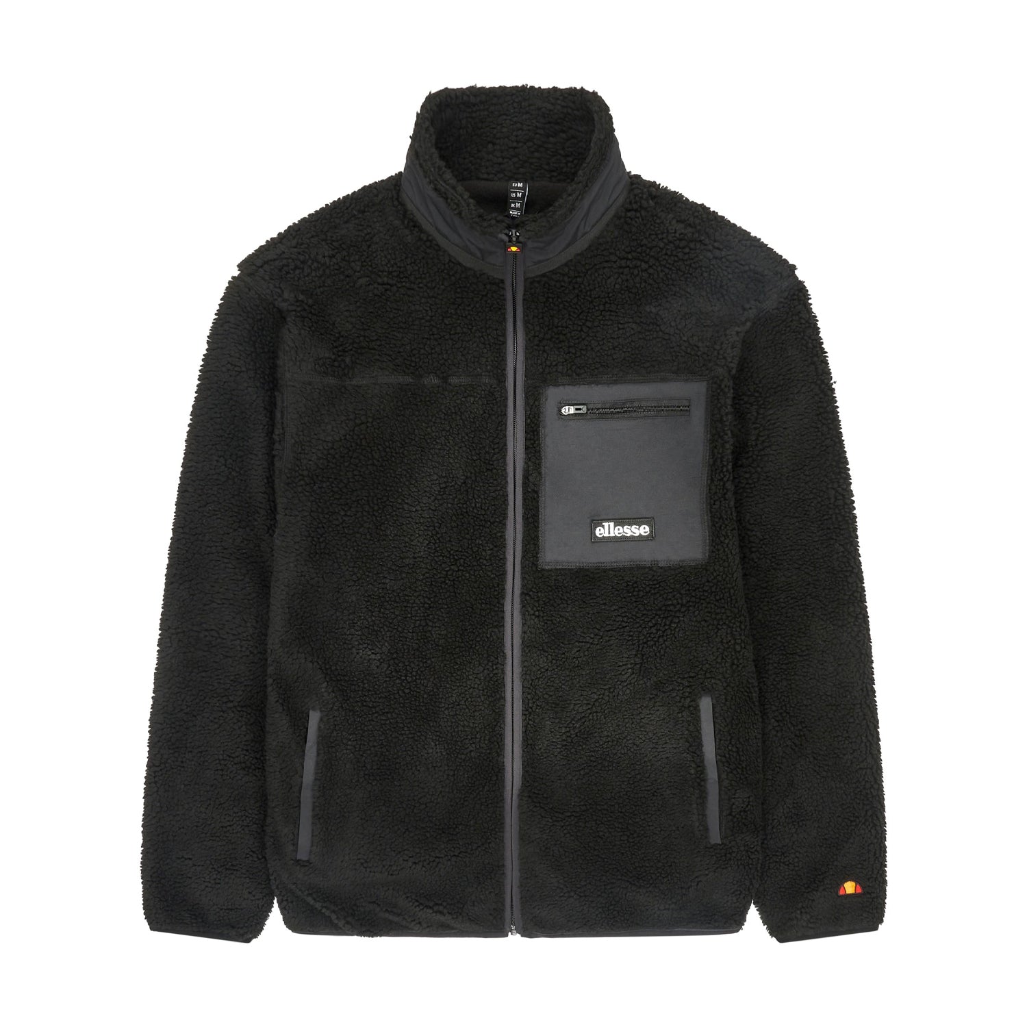 Black - Front - Ellesse Mens Este Full Zip Fleece Jacket