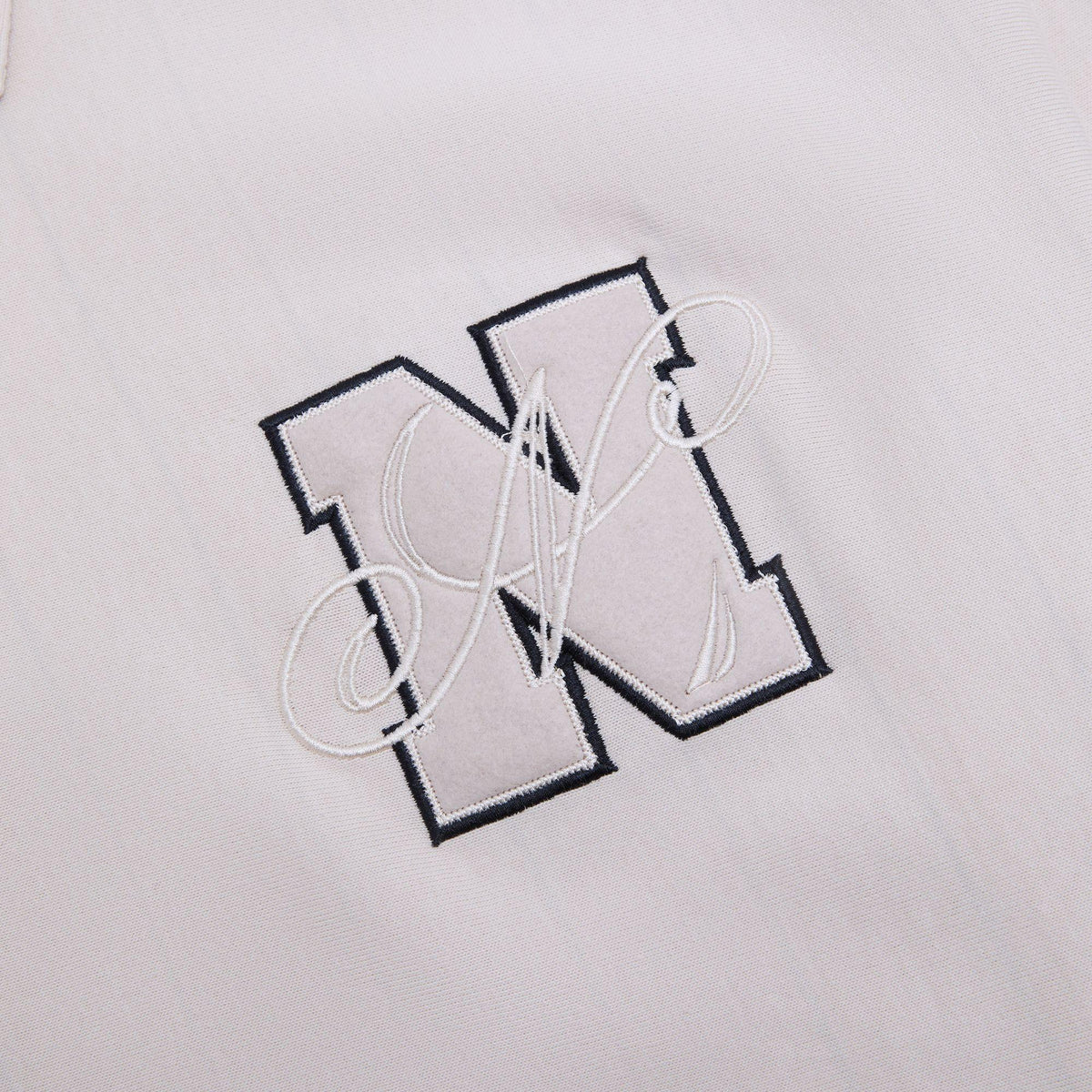 Ivory - Side - Nautica Mens Colson Collared Sweatshirt