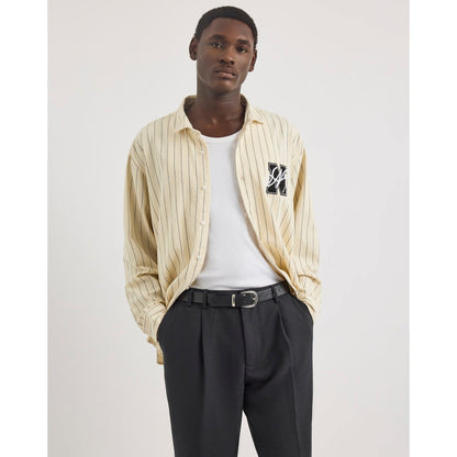 Ivory - Front - Nautica Mens Ruth Long-Sleeved Shirt