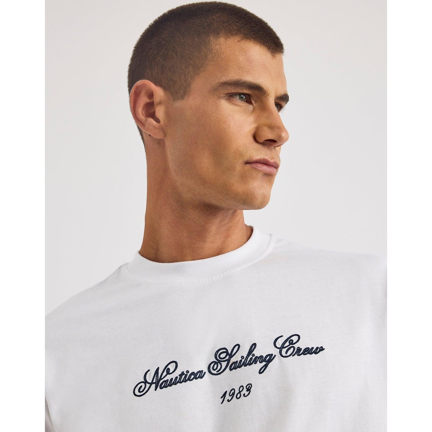 White - Lifestyle - Nautica Mens Knors T-Shirt