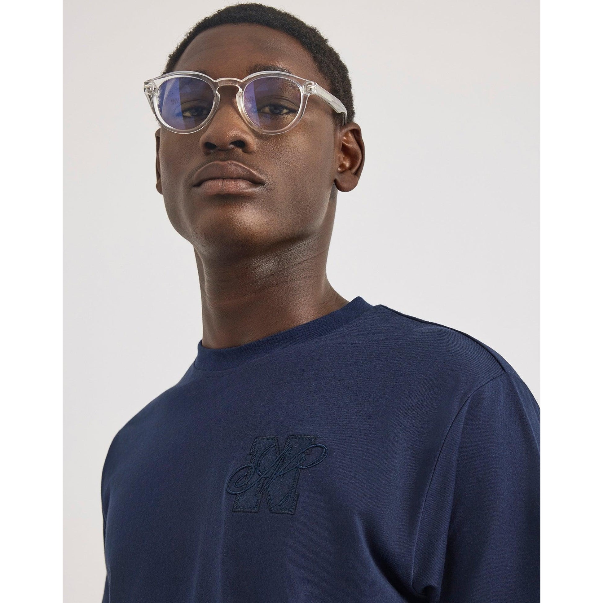 Dark Navy - Side - Nautica Mens Daxon T-Shirt
