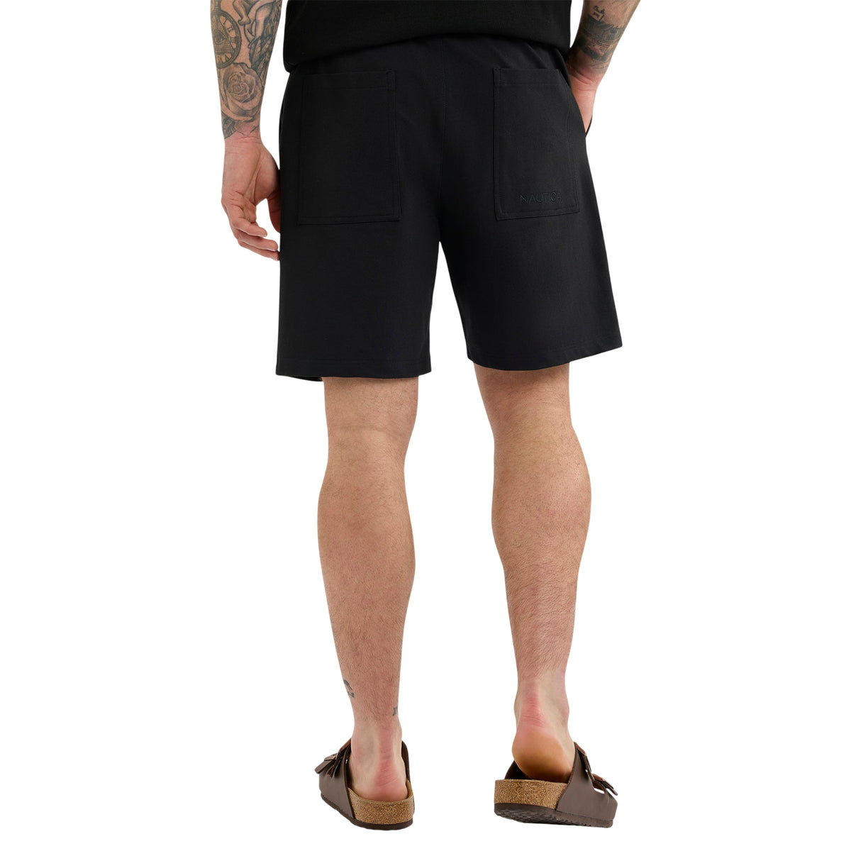 Black - Back - Nautica Mens Stratton Shorts