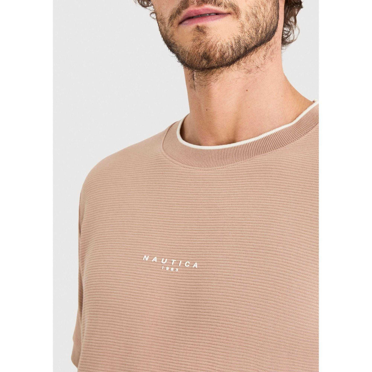 Taupe - Side - Nautica Mens Urma T-Shirt