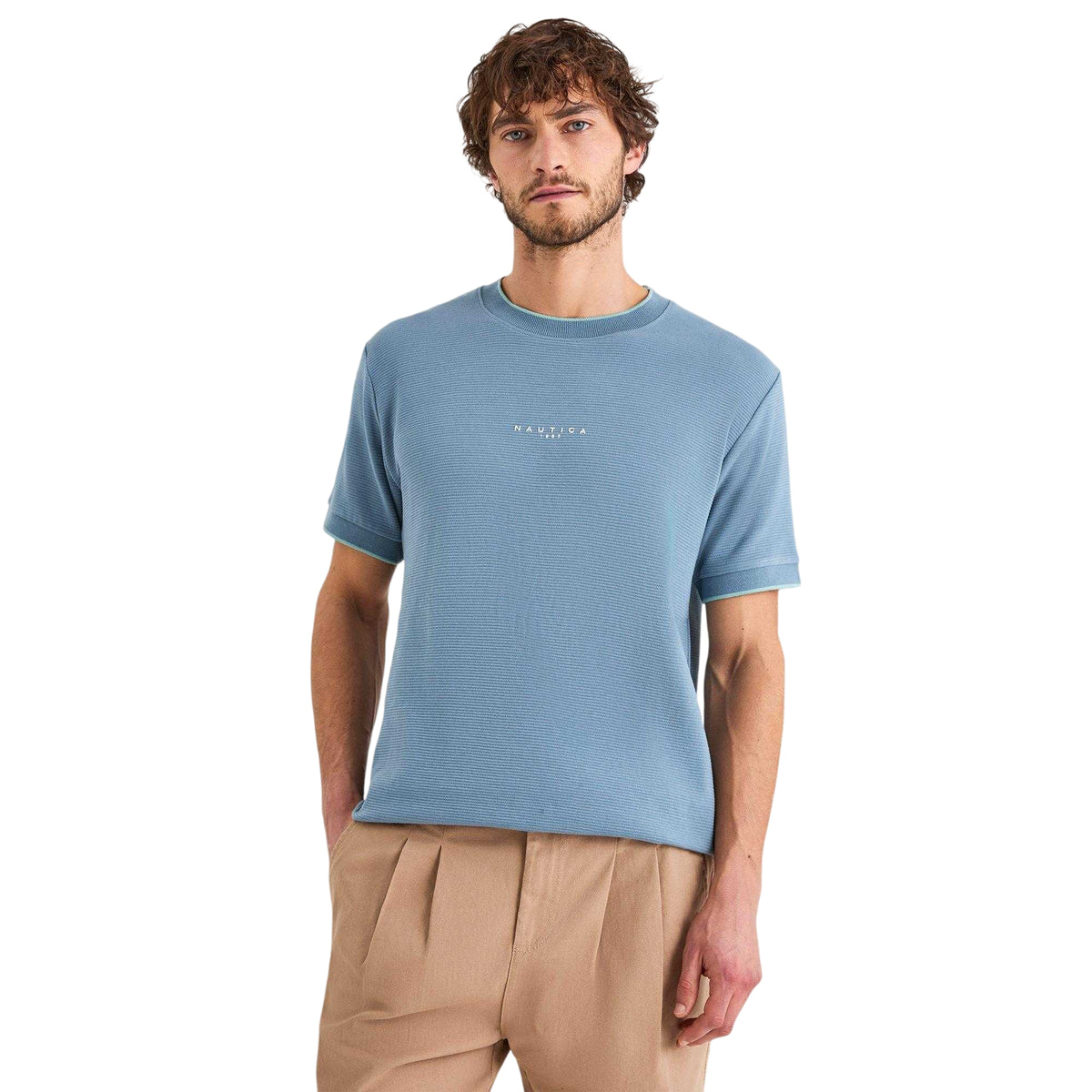 Teal - Front - Nautica Mens Urma T-Shirt