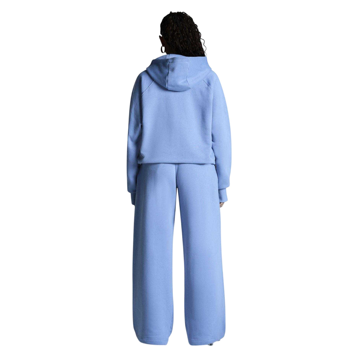Dusky Blue - Back - Miss Kick Womens-Ladies Medias Pullover Hoodie