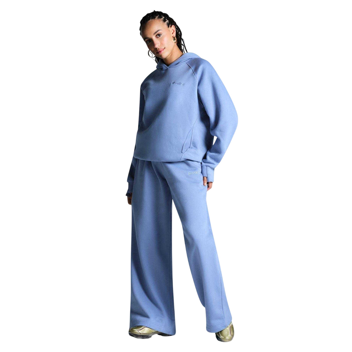 Dusky Blue - Lifestyle - Miss Kick Womens-Ladies Medias Pullover Hoodie