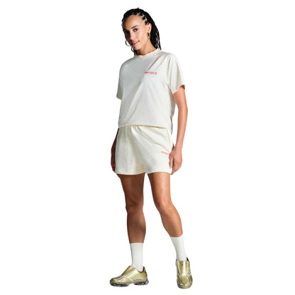 Off White-Peach - Side - Miss Kick Womens-Ladies T-Shirt