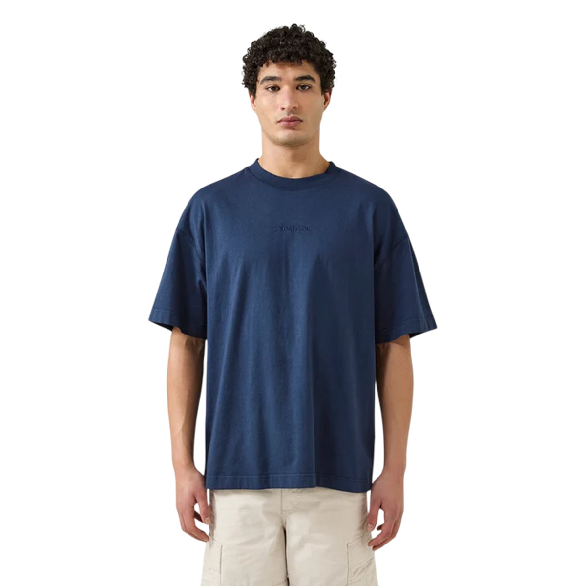Navy - Front - Patrick Mens Andrew T-Shirt