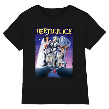 Black - Front - Beetlejuice Unisex Adult Logo T-Shirt