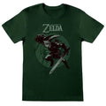 Green - Front - Legend Of Zelda Mens Link Pose T-Shirt