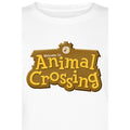 White - Side - Animal Crossing Womens-Ladies Logo T-Shirt