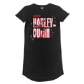 Black - Front - Batman Womens-Ladies Harley Quinn T-Shirt Dress