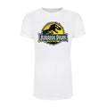 White - Front - Jurassic Park Womens-Ladies DNA T-Shirt Dress