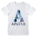 White - Front - Avatar Unisex Adult Logo T-Shirt