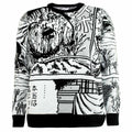 Black-White - Front - Junji-Ito Unisex Adult Collage Sweatshirt