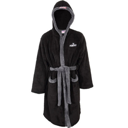 Black - Front - The Punisher Unisex Adult Logo Dressing Gown