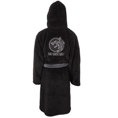 Dark Grey-Black - Back - The Witcher Unisex Adult Logo Dressing Gown