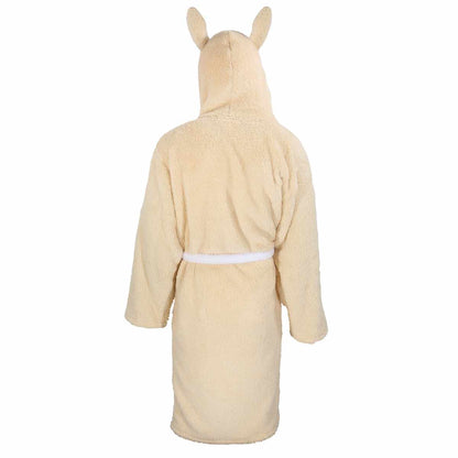 Beige - Back - Bambi Unisex Adult Miss Bunny Dressing Gown