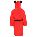 Red - Back - Disney Unisex Adult Mickey Mouse Logo Dressing Gown