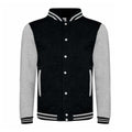 Black-White - Front - Harry Potter Unisex Adult Slytherin Varsity Jacket