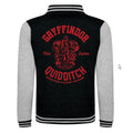 Black-White-Red - Back - Harry Potter Unisex Adult Gryffindor Varsity Jacket