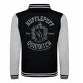 Black - Back - Harry Potter Unisex Adult Hufflepuff Varsity Jacket