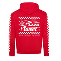 Red-White - Back - Toy Story Unisex Adult Pizza Planet Hoodie