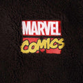 Black-Red - Side - Marvel Comics Unisex Adult Classic Logo Dressing Gown
