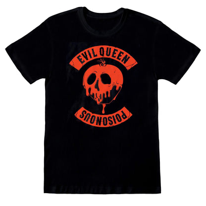 Black-Orange - Front - Disney Unisex Adult Poisonous Evil Queen Villains T-Shirt