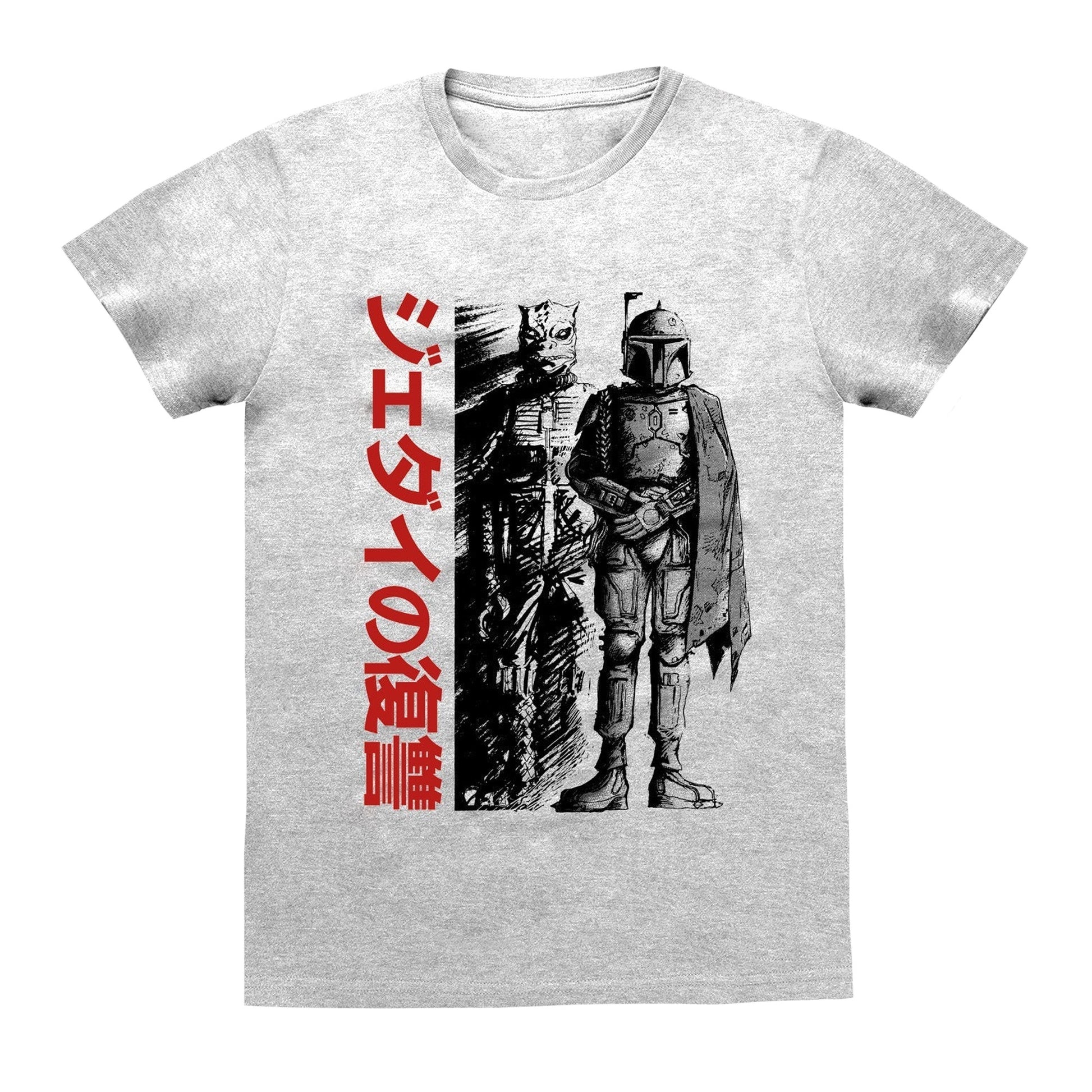 Heather Grey - Front - Star Wars Unisex Adult Bounty Hunter T-Shirt