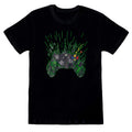 Black-Green - Front - Xbox Unisex Adult Controller T-Shirt