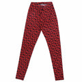 Red-Black - Front - Jujutsu Kaisen Womens-Ladies Emblem Leggings