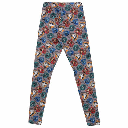 Multicoloured - Back - Harry Potter Womens-Ladies Hogwarts Houses Leggings