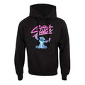 Black - Front - Lilo & Stitch Unisex Adult Script Hoodie