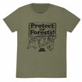 Olive Green - Front - Star Wars Unisex Adult Protect Our Forests Ewok Triple T-Shirt