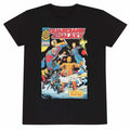 Black - Front - Guardians Of The Galaxy Unisex Adult Comic Cover T-Shirt